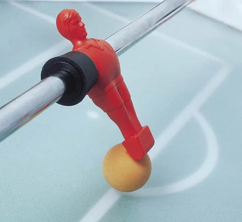 Garlando Pro-Champion Tischfussball mit schwarzem Korpus und Glas-Spielfeld, offizieller ITSF-Turniertisch