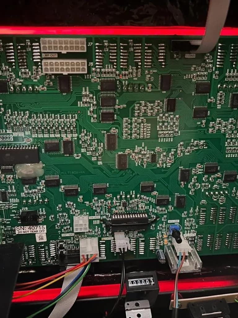 Platine mit CPU Anzeige