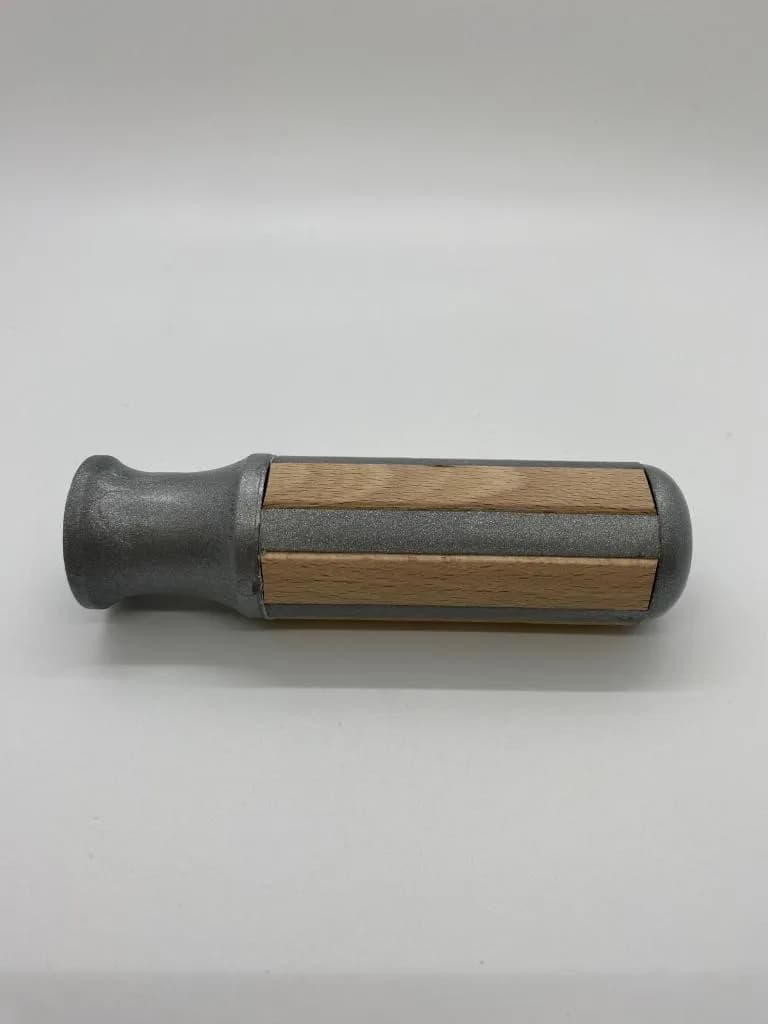 Art. F2.01.01.203GHH Griff Garlando Deluxe Grau mit Holzeinlage